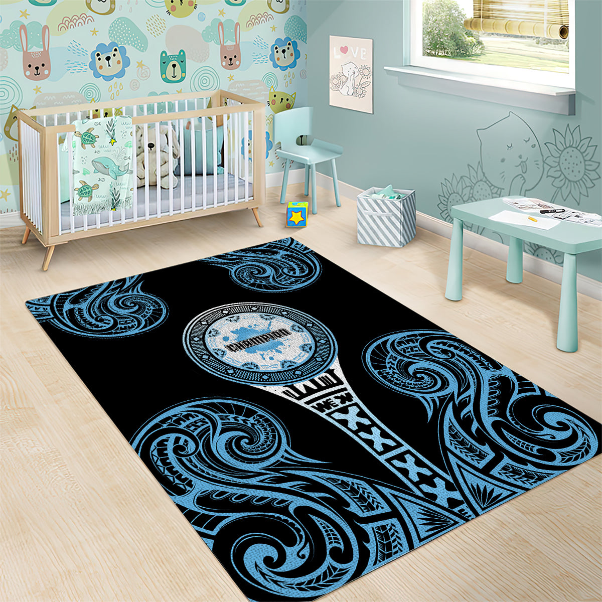 Fiji Obstacle Race 2023 Area Rug Go Champion LT05 - Polynesian Pride