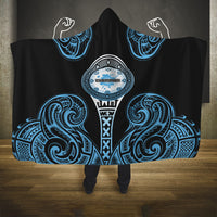 Fiji Obstacle Race 2023 Hooded Blanket Go Champion LT05 One Size Blue - Polynesian Pride