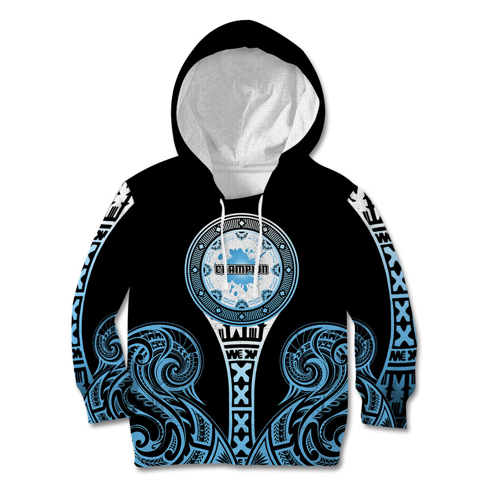 Personalized Fiji Obstacle Race 2023 Kid Hoodie Go Champion LT05 Hoodie Blue - Polynesian Pride