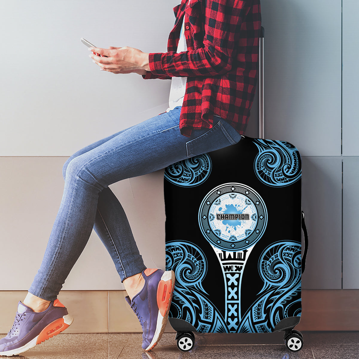 Fiji Obstacle Race 2023 Luggage Cover Go Champion LT05 - Polynesian Pride