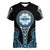 Personalized Fiji Obstacle Race 2023 Women V Neck T Shirt Go Champion LT05 Female Blue - Polynesian Pride