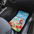 Hawaii Christmas Car Mats Funny Macaw Parrot Tropical Vibe