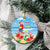 Hawaii Christmas Ceramic Ornament Funny Macaw Parrot Tropical Vibe