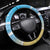 Hawaii Christmas Steering Wheel Cover Funny Macaw Parrot Tropical Vibe