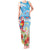 Hawaii Christmas Tank Maxi Dress Funny Macaw Parrot Tropical Vibe