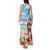 Hawaii Christmas Tank Maxi Dress Funny Macaw Parrot Tropical Vibe