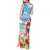 Hawaii Christmas Tank Maxi Dress Funny Macaw Parrot Tropical Vibe