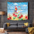 Hawaii Christmas Tapestry Funny Macaw Parrot Tropical Vibe