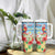 Hawaii Christmas Tumbler With Handle Funny Macaw Parrot Tropical Vibe