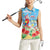 Hawaii Christmas Women Sleeveless Polo Shirt Funny Macaw Parrot Tropical Vibe