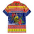 New Caledonia Christmas Family Matching Short Sleeve Bodycon Dress and Hawaiian Shirt Kanaky Poinsettia Joyeux Noel