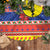 New Caledonia Christmas Tree Skirt Kanaky Poinsettia Joyeux Noel