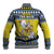 Niue The Rock Christmas Baseball Jacket Niuean Crab Monuina E Kilisimasi