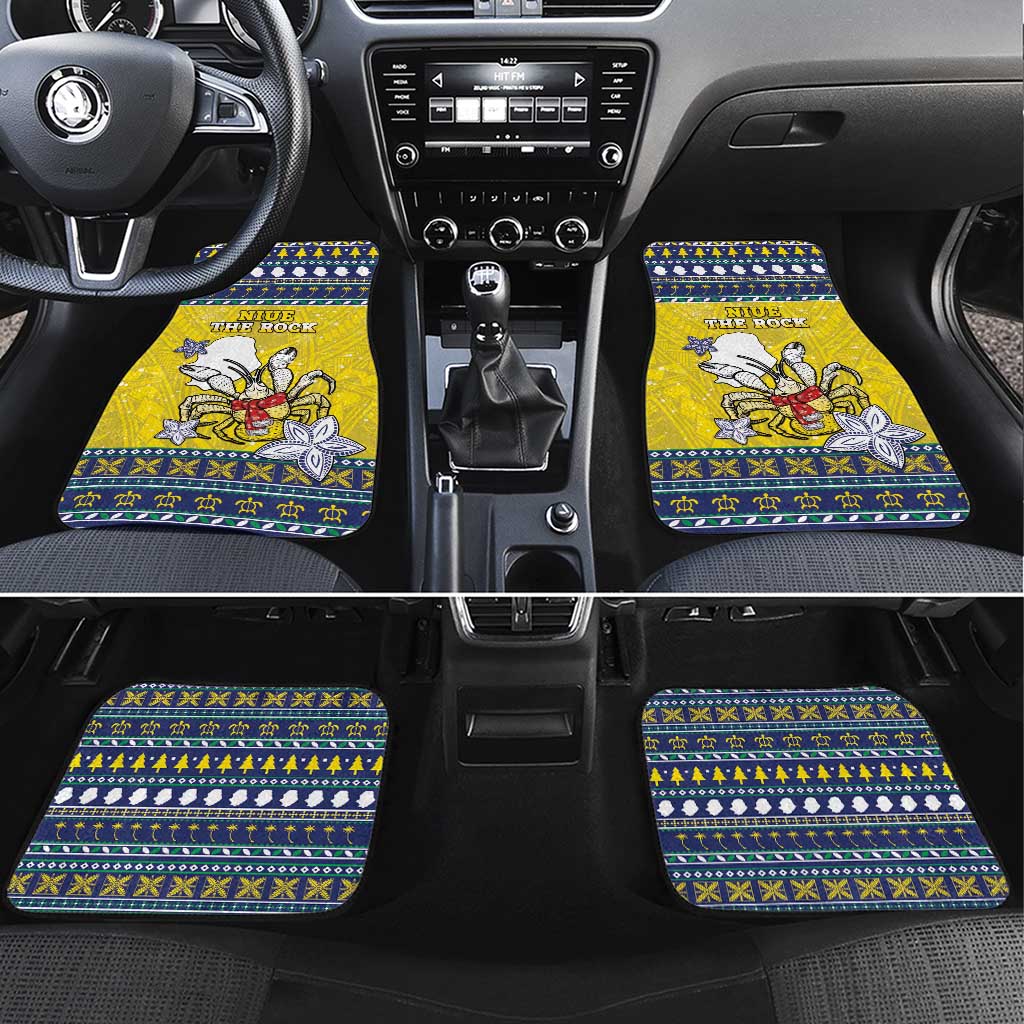 Niue The Rock Christmas Car Mats Niuean Crab Monuina E Kilisimasi