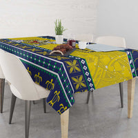 Niue The Rock Christmas Tablecloth Niuean Crab Monuina E Kilisimasi