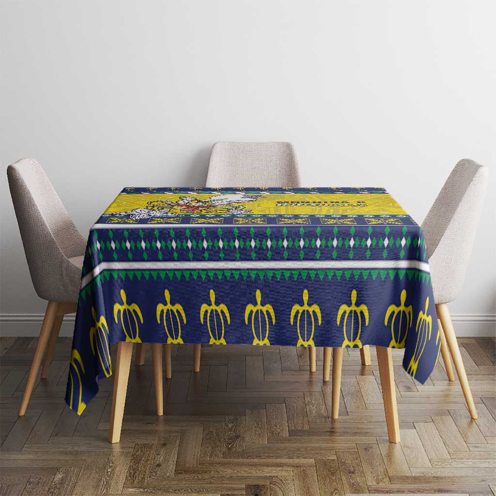 Niue The Rock Christmas Tablecloth Niuean Crab Monuina E Kilisimasi