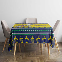 Niue The Rock Christmas Tablecloth Niuean Crab Monuina E Kilisimasi