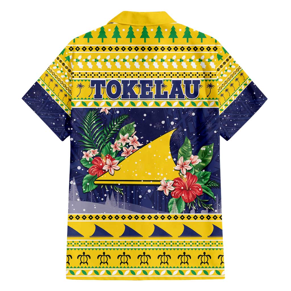 Tokelau Christmas Family Matching Summer Maxi Dress and Hawaiian Shirt Tokelauan Badge Manuia Te Kilihimahi