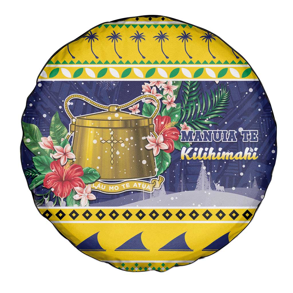 Tokelau Christmas Spare Tire Cover Tokelauan Badge Manuia Te Kilihimahi