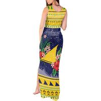 Tokelau Christmas Tank Maxi Dress Tokelauan Badge Manuia Te Kilihimahi