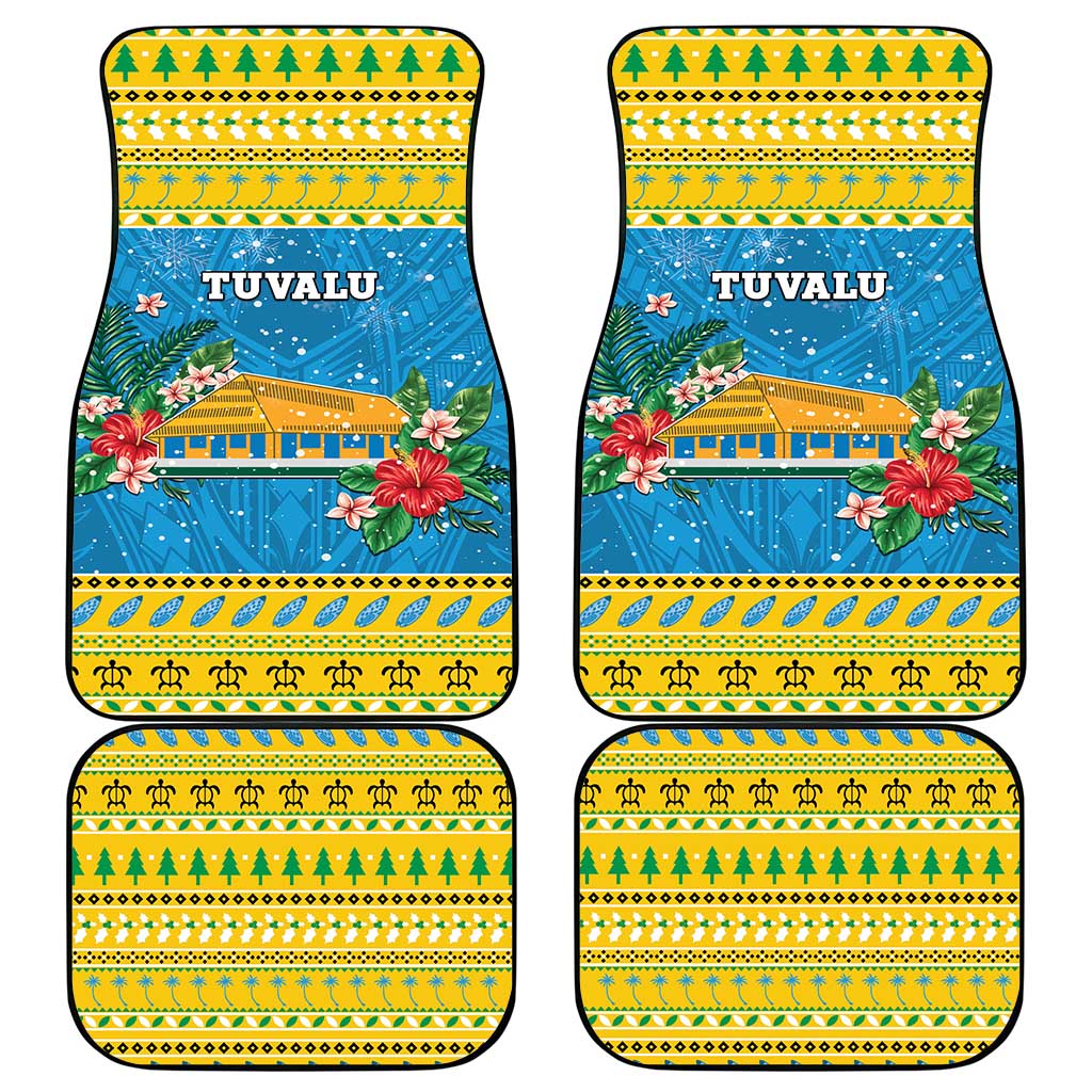 Tuvalu Christmas Car Mats Coat Of Arms Manuia Te Kilisimasi