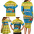 Tuvalu Christmas Family Matching Long Sleeve Bodycon Dress and Hawaiian Shirt Coat Of Arms Manuia Te Kilisimasi