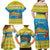 Tuvalu Christmas Family Matching Off Shoulder Maxi Dress and Hawaiian Shirt Coat Of Arms Manuia Te Kilisimasi