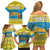 Tuvalu Christmas Family Matching Off Shoulder Short Dress and Hawaiian Shirt Coat Of Arms Manuia Te Kilisimasi