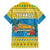 Tuvalu Christmas Family Matching Short Sleeve Bodycon Dress and Hawaiian Shirt Coat Of Arms Manuia Te Kilisimasi