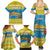 Tuvalu Christmas Family Matching Summer Maxi Dress and Hawaiian Shirt Coat Of Arms Manuia Te Kilisimasi