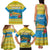 Tuvalu Christmas Family Matching Tank Maxi Dress and Hawaiian Shirt Coat Of Arms Manuia Te Kilisimasi