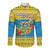 Tuvalu Christmas Long Sleeve Button Shirt Coat Of Arms Manuia Te Kilisimasi