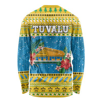 Tuvalu Christmas Long Sleeve Shirt Coat Of Arms Manuia Te Kilisimasi