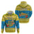 Tuvalu Christmas Zip Hoodie Coat Of Arms Manuia Te Kilisimasi