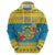 Tuvalu Christmas Zip Hoodie Coat Of Arms Manuia Te Kilisimasi