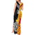 New Zealand And Papua New Guinea Rugby Custom Tank Maxi Dress Maori Kiwi With Bird of Paradise