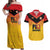 Papua New Guinea Rugby Custom Couples Matching Off Shoulder Maxi Dress and Hawaiian Shirt Go Orchids Pacific Champions