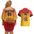 Papua New Guinea Rugby Custom Couples Matching Off Shoulder Short Dress and Hawaiian Shirt Go Orchids Pacific Champions