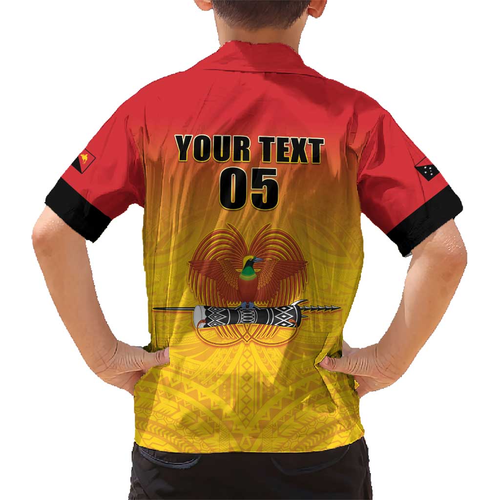 Papua New Guinea Rugby Custom Family Matching Short Sleeve Bodycon Dress and Hawaiian Shirt Go Orchids Pacific Champions LT05 - Polynesian Pride