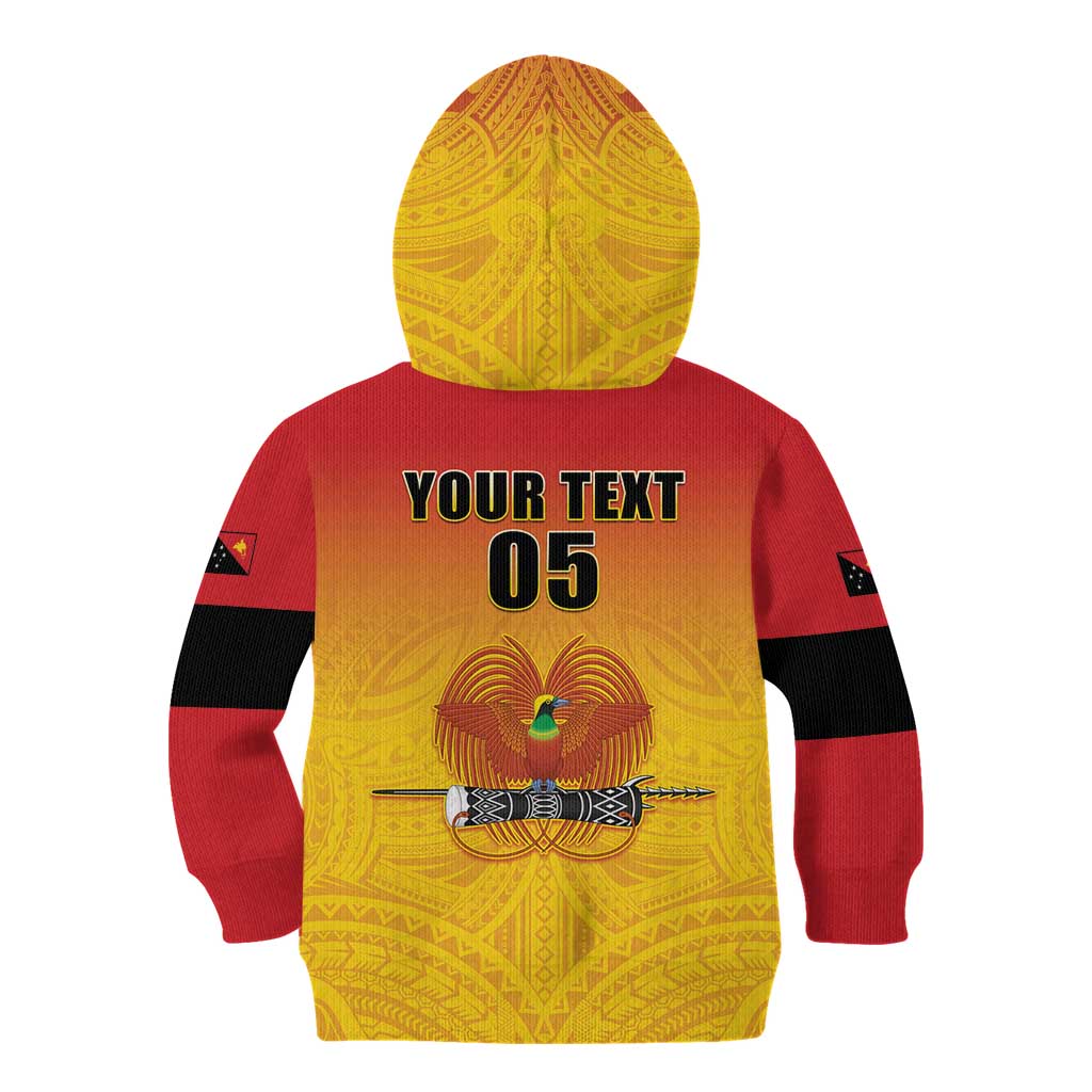 Papua New Guinea Rugby Custom Kid Hoodie Go Orchids Pacific Champions