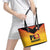 Papua New Guinea Rugby Leather Tote Bag Go Orchids Pacific Champions