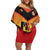 Papua New Guinea Rugby Custom Off Shoulder Short Dress Go Orchids Pacific Champions