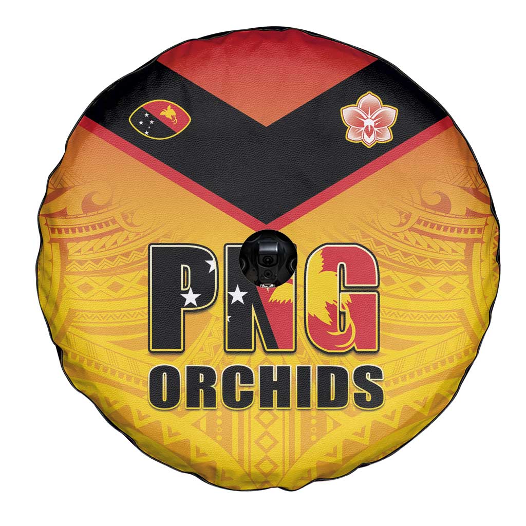 Papua New Guinea Rugby Spare Tire Cover Go Orchids Pacific Champions