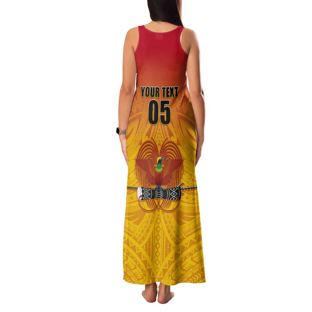 Papua New Guinea Rugby Custom Tank Maxi Dress Go Orchids Pacific Champions