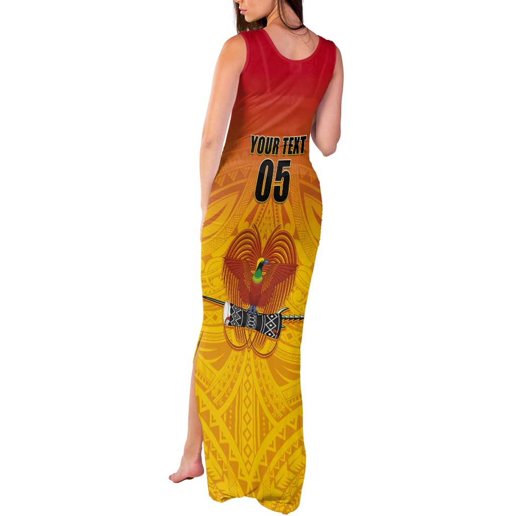 Papua New Guinea Rugby Custom Tank Maxi Dress Go Orchids Pacific Champions