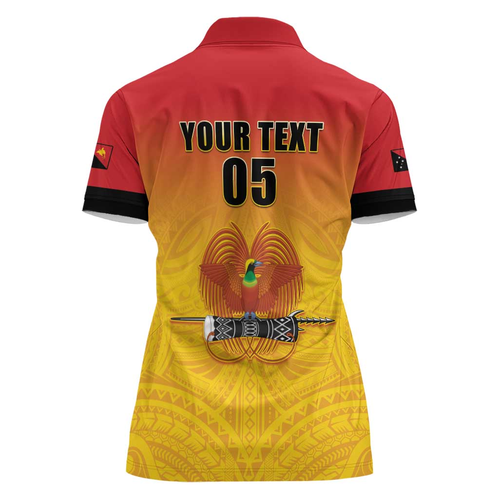 Papua New Guinea Rugby Custom Women Polo Shirt Go Orchids Pacific Champions