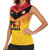 Papua New Guinea Rugby Custom Women Sleeveless Polo Shirt Go Orchids Pacific Champions