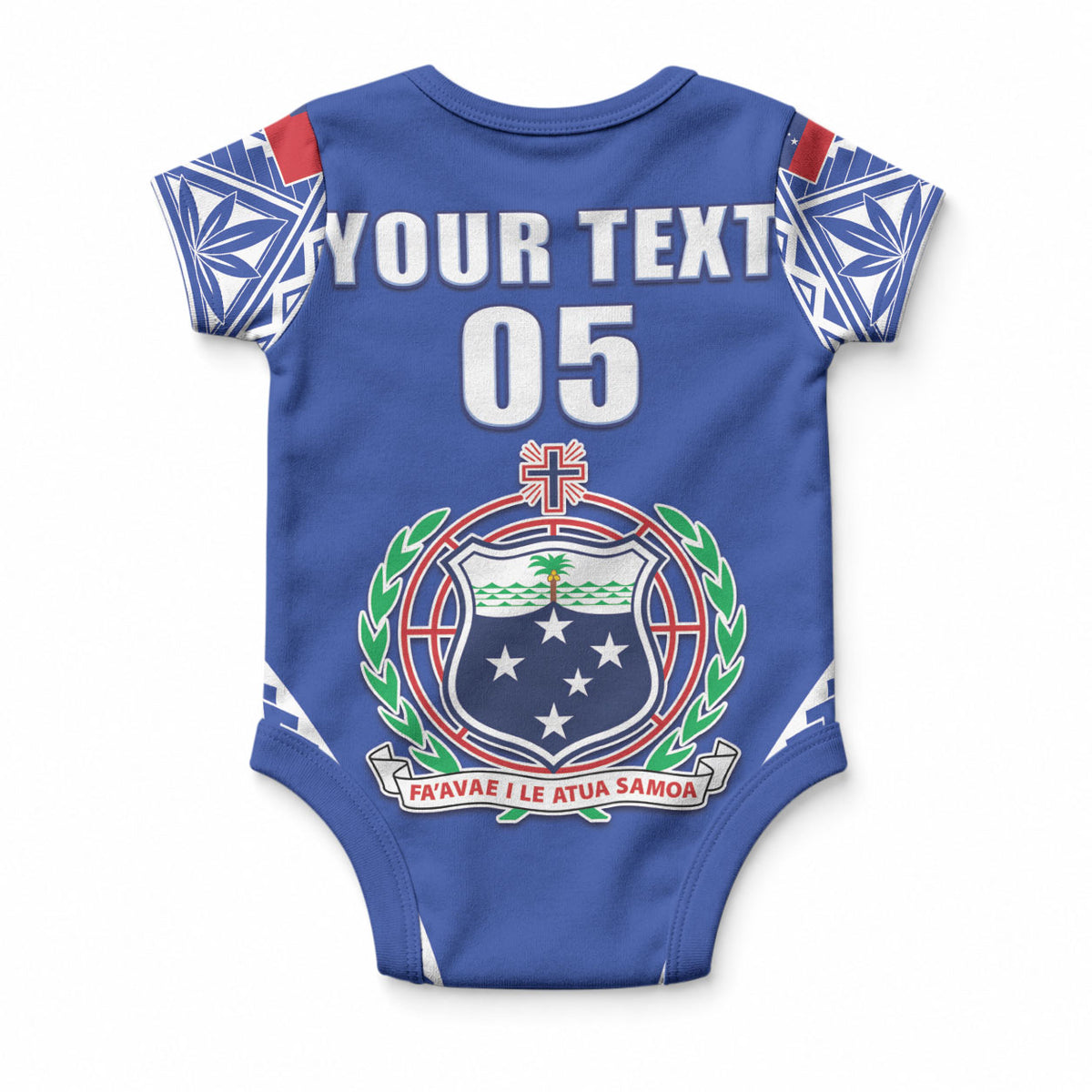 Fetu Samoa Rugby Custom Baby Onesie Go Champions LT05 - Polynesian Pride