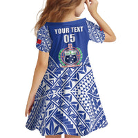 Fetu Samoa Rugby Custom Family Matching Short Sleeve Bodycon Dress and Hawaiian Shirt Go Champions