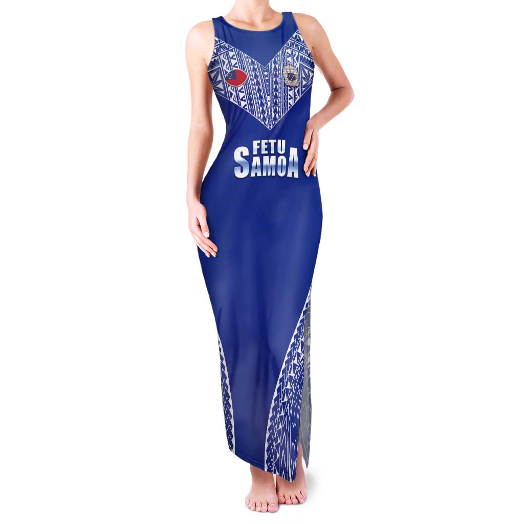 Fetu Samoa Rugby Custom Tank Maxi Dress Go Champions